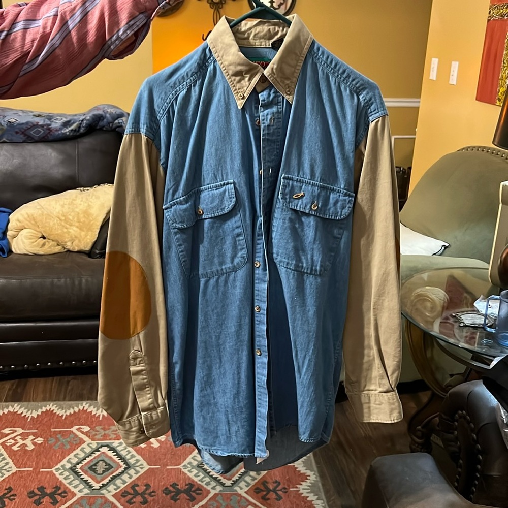 Denim button up shirt
